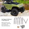 Aluminum Steering Link Rod Set High Precision Durable RC Car Parts Upgrade Kit for Axial SCX24 1/24 (Gray) view 3