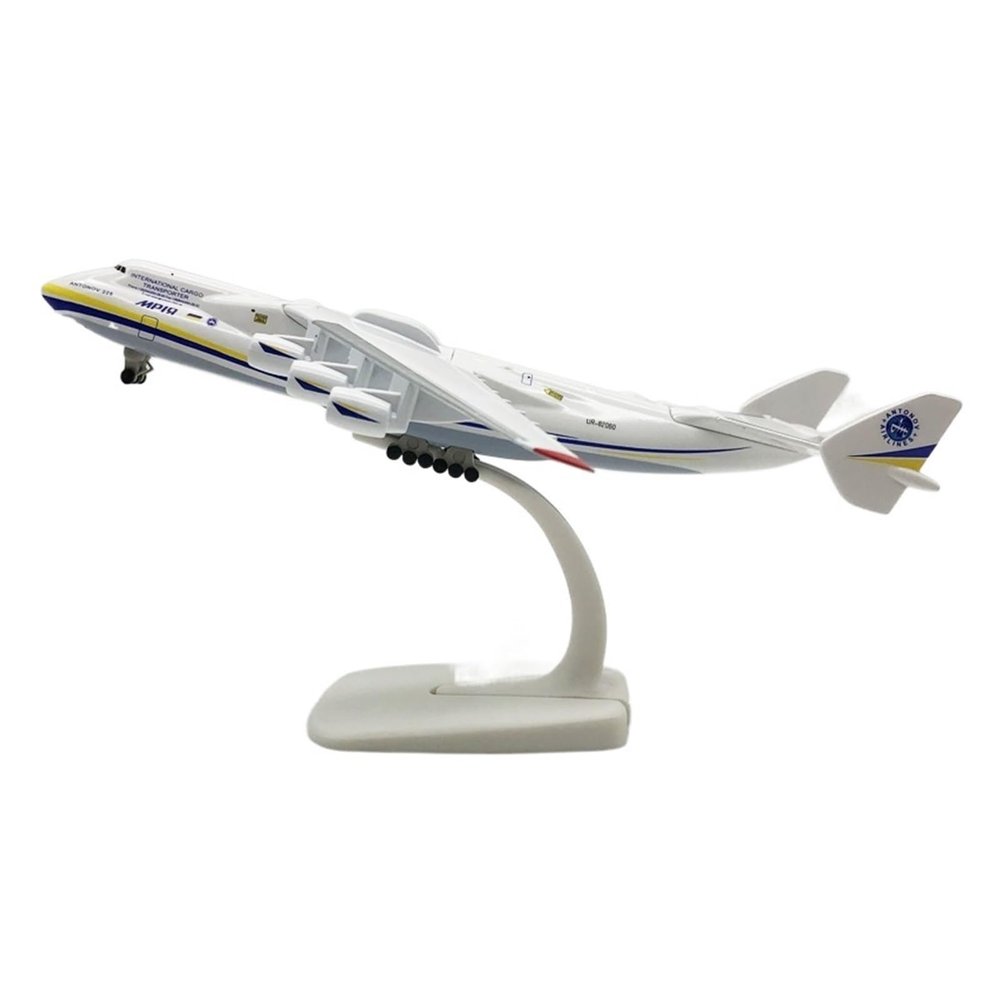 ZFQSEXTWT 20cm Fit for ANTONOV 225 An-225 Mriya 1 400 Scale Die-Cast Airplane Model Plane and Wheels Hobby Playgame Kit