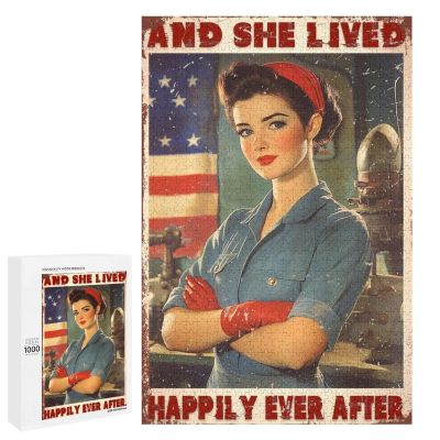 1000 PCS Wood Jigsaw Puzzles for Adults Female Chef That's What I Do I Am A Chef I Drink Wine and I Know Things Wine Fun Puzzles for Adults Games Educational Toys Gifts