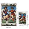 1000 PCS Wood Jigsaw Puzzles for Adults Football Girl Playing Football and She Lived Happily Ever After Puzzles for Adults Games Educational Toys Gifts view 3