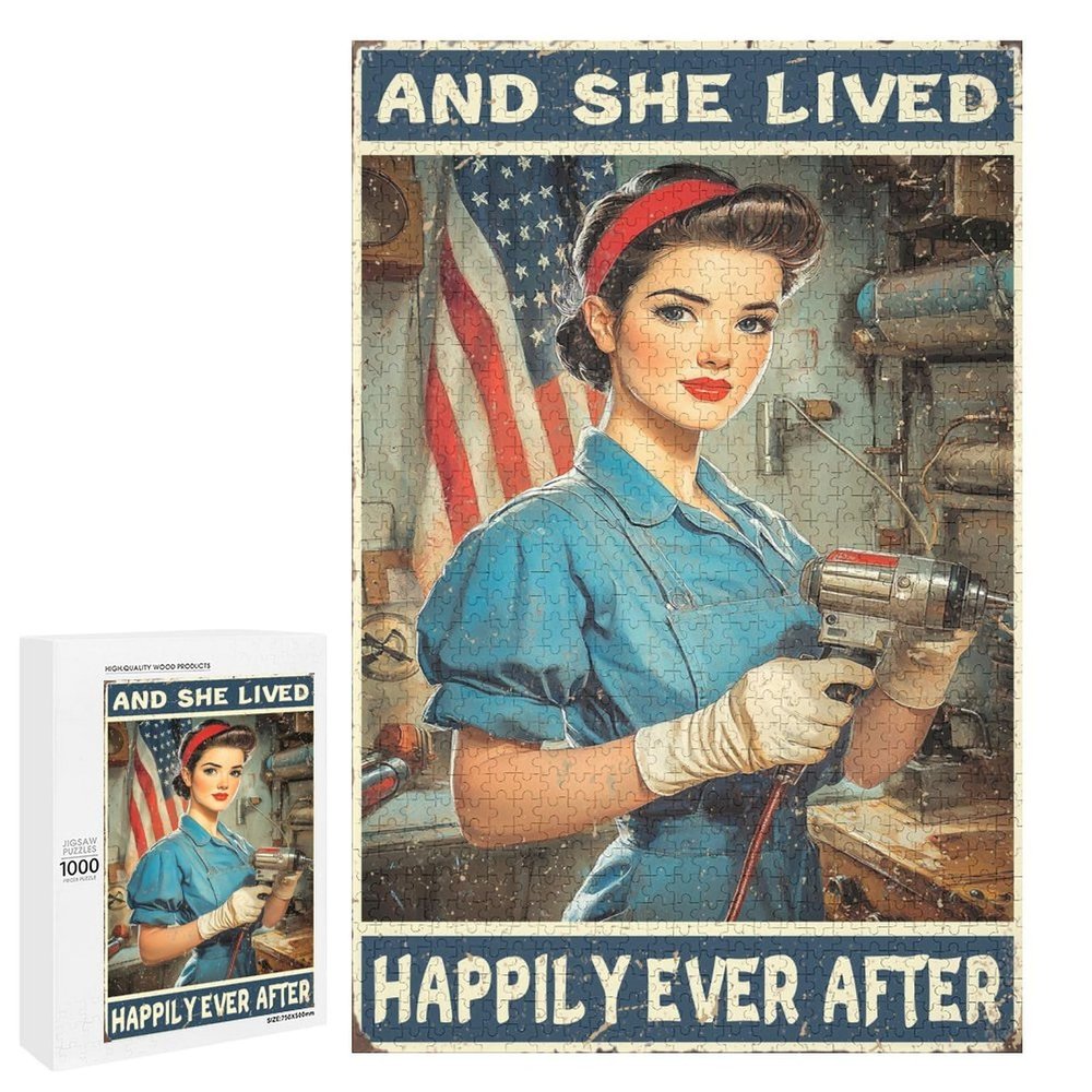 1000 PCS Wood Jigsaw Puzzles for Adults Female Chef That's What I Do I Am A Chef I Drink Wine and I Know Things Wine Puzzles for Adults Games Educational Toys Gifts