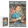 1000 PCS Wood Jigsaw Puzzles for Adults Female Chef That's What I Do I Am A Chef I Drink Wine and I Know Things Wine Puzzles for Adults Games Educational Toys Gifts view 1