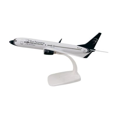 ZFQSEXTWT 20cm Alloy Metal Aviation Blue Panorama B737 Boeing 737 Die Cast Airplane Model Souvenir Collection Or Gift Hobby Playgame Kit