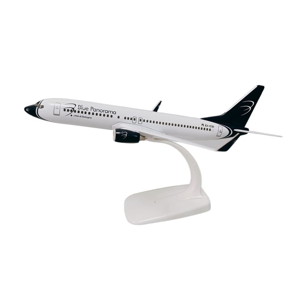 ZFQSEXTWT 20cm Alloy Metal Aviation Blue Panorama B737 Boeing 737 Die Cast Airplane Model Souvenir Collection Or Gift Hobby Playgame Kit