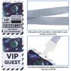 50 Sets Science Name Badge Science Decorations Party Science Lanyards and PVC VIP Pass Cards for Science Lab Decorations Science Party Favors Science Birthday Party Decorations Scientist Accessories view 4
