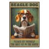 1000 PCS Wood Jigsaw Puzzles for Adults Beagle Reading Newspaper Beagle Dog Please Sit Yourself The Best Sit in The House Puzzles for Adults Games Educational Toys Gifts view 2