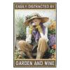 1000 PCS Wood Jigsaw Puzzles for Adults Gardener Gardening Girl Easily Distracted by Garden and Wine Puzzles for Adults Games Educational Toys Gifts view 2