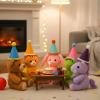 12Pcs Mini Party Hats for Stuffed Animals, Birthday Cone Hat, Adjustable Stuffed Pet Stuffy Party Hats for Cat Dolls Dog Rabbit Puppies Birthday view 4