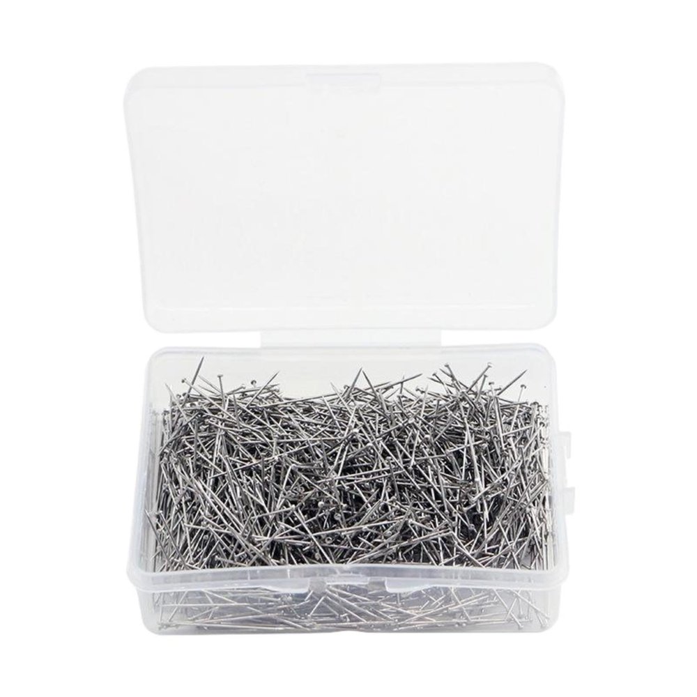 1Box 26mm Stainless Steel Sewing Pins Dressmaker Straight Suture Pins Fine Satin Head Pins Jewelry Making of Sewing Tools