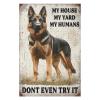 1000 PCS Wood Jigsaw Puzzles for Adults German Shepherd Dog German Shepherd Dog My House My Yard My Humans Fun Puzzles for Adults Games Educational Toys Gifts view 2