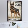 1000 PCS Wood Jigsaw Puzzles for Adults German Shepherd Dog German Shepherd Dog My House My Yard My Humans Fun Puzzles for Adults Games Educational Toys Gifts view 4