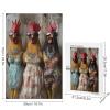 1000 PCS Wood Jigsaw Puzzles for Adults Chicken Farm Chicken Fashionable Rooster Fun Puzzles for Adults Games Educational Toys Gifts view 3