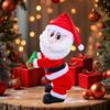 Christmas with Music Electric Twisting Butt Shaking Santa Claus, Interactive Dancing Santas Claus Figurine Home Ornament, Music Singing Animated Xmas Plush Wiggle Hip Santa's view 1