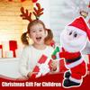 Christmas with Music Electric Twisting Butt Shaking Santa Claus, Interactive Dancing Santas Claus Figurine Home Ornament, Music Singing Animated Xmas Plush Wiggle Hip Santa's view 2
