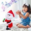 Christmas with Music Electric Twisting Butt Shaking Santa Claus, Interactive Dancing Santas Claus Figurine Home Ornament, Music Singing Animated Xmas Plush Wiggle Hip Santa's view 3