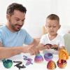 3D Printed Dragon Eggs with Dragon Inside  Fantasy Tabletop Decor, Classroom Rewards/Unique Birthday Fidget Toys for Stress Relief/3D Printing Toys for Kids & Adults (8 Pack) view 3