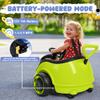 ANPABO 3-in-1 Electric Push Ride On Car, 12V Kids Ride On Toy w/Remote Control, 360 Spin, 5-Point Safety Belt, Colorful LED Light, Music Player, Push Car for Toddler Ages 1-3 (Green) view 3