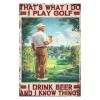 1000 PCS Wood Jigsaw Puzzles for Adults Golf Golf I Drink Beer and I Know Things Puzzles for Adults Games Educational Toys Gifts view 2