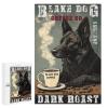 1000 PCS Wood Jigsaw Puzzles for Adults Black German Shepherd Dog Coffee Puzzles for Adults Games Educational Toys Gifts view 1