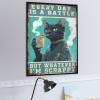 1000 PCS Wood Jigsaw Puzzles for Adults Black Cat Black Cat Every Day is A Battle Vintage Puzzles for Adults Games Educational Toys Gifts view 4