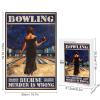 1000 PCS Wood Jigsaw Puzzles for Adults Bowling Bowling Bowing Because Murder is Wrong Vintage Puzzles for Adults Games Educational Toys Gifts view 3