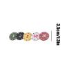 -100 Piece Set Numbered Color Game Accessory for Home Travel Night Parties Holiday Offices Family Gathering | Quality Material with Case, Mu Chips view 2