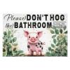 1000 PCS Wood Jigsaw Puzzles for Adults Cute Pig for Home Washroom Don't Hog The Puzzles for Adults Games Educational Toys Gifts view 2