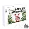 1000 PCS Wood Jigsaw Puzzles for Adults Cute Pig for Home Washroom Don't Hog The Puzzles for Adults Games Educational Toys Gifts view 4