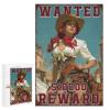 1000 PCS Wood Jigsaw Puzzles for Adults Western Cowgirl Pin Up Girl Wanted Vintage Puzzles for Adults Games Educational Toys Gifts view 1