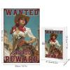 1000 PCS Wood Jigsaw Puzzles for Adults Western Cowgirl Pin Up Girl Wanted Vintage Puzzles for Adults Games Educational Toys Gifts view 3