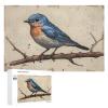 1000 PCS Wood Jigsaw Puzzles for Adults Bluebird Watercolor Nature Inspired Art Puzzles for Adults Games Educational Toys Gifts view 1