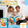 DEGIDEGI Montessori Busy Book for Toddlers, Educational Sensory Activity Book with Life Skills Training, Quiet Travel Toy for Car and Airplane, Christmas Birthday Gift (Light Blue) view 3