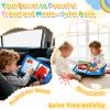 DEGIDEGI Montessori Busy Book for Toddlers, Educational Sensory Activity Book with Life Skills Training, Quiet Travel Toy for Car and Airplane, Christmas Birthday Gift (Light Blue) view 4