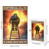 1000 PCS Wood Jigsaw Puzzles for Adults Firefighter Everything Will Kill You So Choose Something Puzzles for Adults Games Educational Toys Gifts view 3
