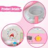 Garende Playset Cooking Simulation Handcraft Wooden Play Kitchen Pretend Play, Pink Set A view 4