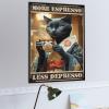 1000 PCS Wood Jigsaw Puzzles for Adults Black Cat Coffee Black Cat Coffee Poster More Espresso, Less Depresso Fun Puzzles for Adults Games Educational Toys Gifts view 4