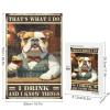 1000 PCS Wood Jigsaw Puzzles for Adults Dog English Bulldog Dog Vintage Puzzles for Adults Games Educational Toys Gifts view 3