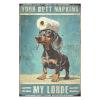 1000 PCS Wood Jigsaw Puzzles for Adults Dachshund Dog Dachshund and Toilet Paper Fun Puzzles for Adults Games Educational Toys Gifts view 2