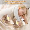FATIRO Breathing Stuffed Animal Otter Plush, Soothe Snuggle Otter Plush with Soft Light & Music, Interactive Realistic Belly Motion Gentle Snoring Breathing for Anxiety Adults and Kids view 2