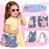 Toylink Toddler Purse for Little Girls, Pretend Play Makeup Toy Set for Toddlers 3-5 with Plushie/ Phone/ Wallet, My First Kids Purse Princess Birthday Gifts for 3 4 5 6 7 8 Year Old Baby Girl view 2