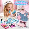 Toylink Toddler Purse for Little Girls, Pretend Play Makeup Toy Set for Toddlers 3-5 with Plushie/ Phone/ Wallet, My First Kids Purse Princess Birthday Gifts for 3 4 5 6 7 8 Year Old Baby Girl view 3