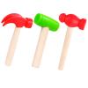VICROIC 3 PCS Toy Hammers, Wooden Hammer Toys Mallets, Simulation Fake Plastic Maintenance Tools for Birthday Party Supplies view 1