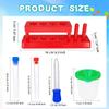 30 Pcs Science Test Tubes Set Include Clear Plastic Test Tubes with Caps Paint Cup Storage Stand Droppers for Kids Little Scientist Lab Party Supplies Color Science Experiments view 2