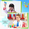 30 Pcs Science Test Tubes Set Include Clear Plastic Test Tubes with Caps Paint Cup Storage Stand Droppers for Kids Little Scientist Lab Party Supplies Color Science Experiments view 4