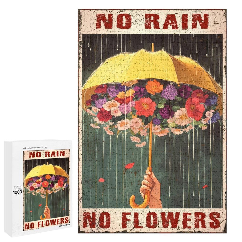 1000 PCS Wood Jigsaw Puzzles for Adults Flight Attendant She is Storm She Whispered Back Puzzles for Adults Games Educational Toys Gifts