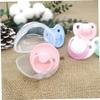 4Pcs Pacifier Case, Dustproof Portable Clear Pacifier Holder, Free Leak-Proof Practical Reusable Baby Box for Travel and Home.. view 3