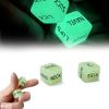 2Pcs Glow in The Dark Romantic Dice Set for Couples - Fun Adult Date Night Game for Valentine's Day (Luminous) (Luminous) view 1