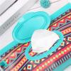 10pcs Travel Wipes Case Snap Strap Portable Baby Wet Wipes Bag Tissue Box Container Easy-Carry Clamshell Cosmetic Cleaning Cases 24 * 13.5cm(B-12) view 3