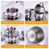 CAKEEYUM Kids Tea Set Heat-Resistant Stainless Steel Childrens Tea Set with 4 70ml Cup 4 Saucer and Spoon for Girls and Boys view 4
