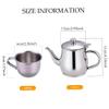 CAKEEYUM Kids Tea Set Includes Portable 330ml Stainless Steel Long Spout Teapot with Filter Screen and 2 70ml Cups for Children Gifts view 3